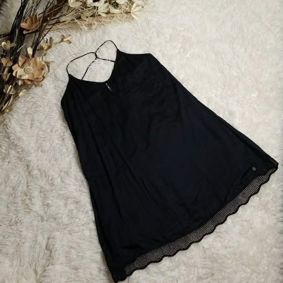 Volcom Scoop Da Loop Criss-Cross Strap Woven Dress - Picture 2 of 4